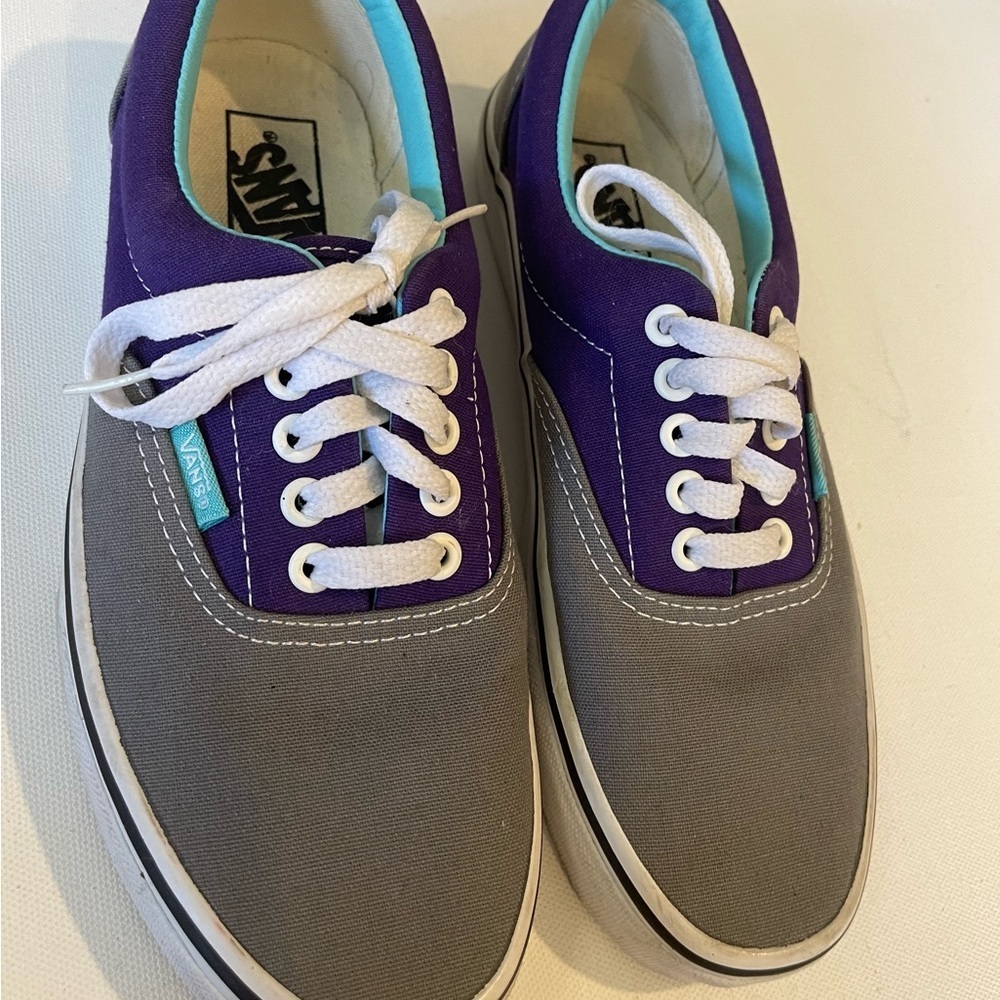 Vans unisex LPE grey / purple 2 tone skate sneakers - Picture 2 of 8